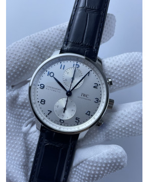 (준비완료/특급배송)NO.1815/ZF공장 V3 IWC IW3716 포루트기저 화이트다이얼 블루핸즈 가죽