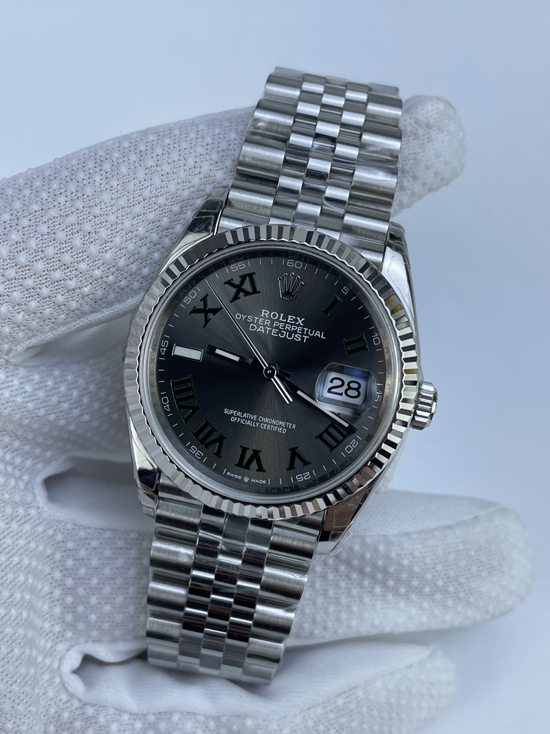 (준비완료/특급배송)NO.2987/VS공장 롤렉스 데이저스트 36MM 윔블던 로만인덱스 쥬빌레 플루티드 3235