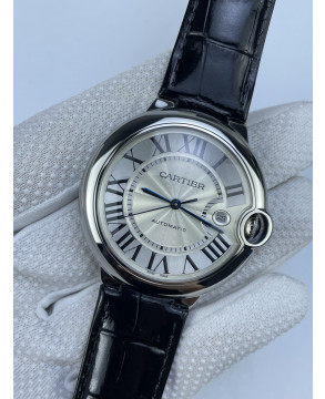 (준비완료/특급배송)NO.3086/AF공장 발롱블루 42MM 화이트다이얼 가죽 오토매틱